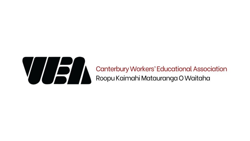 CWEA (Canterbury Workers Educational Association) logo representing lifelong learning and community education for older people in Christchurch and Tauranga