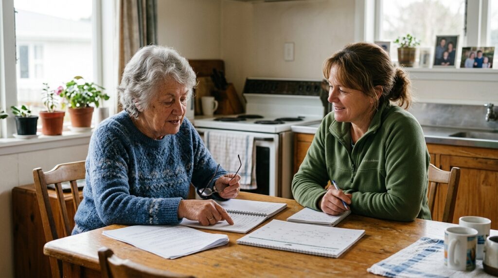 Family planning ahead for an ageing parent's future care in New Zealand